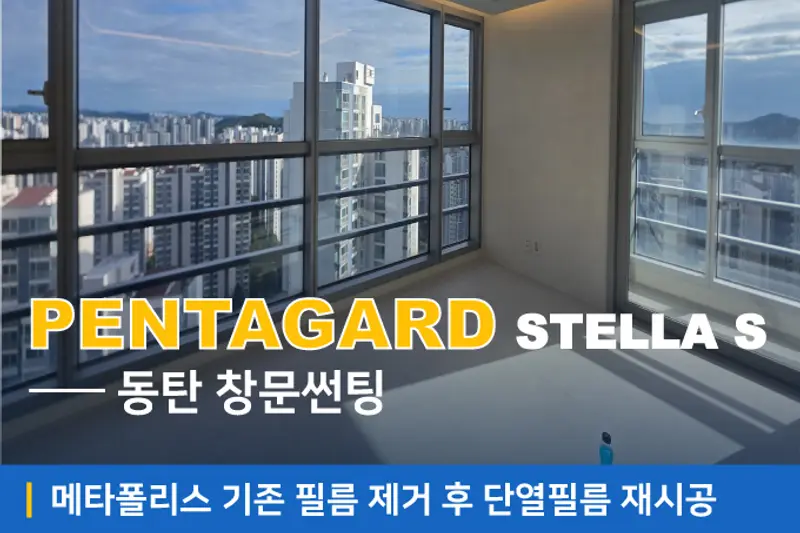 썬팅하는 남자 시공사례 사진